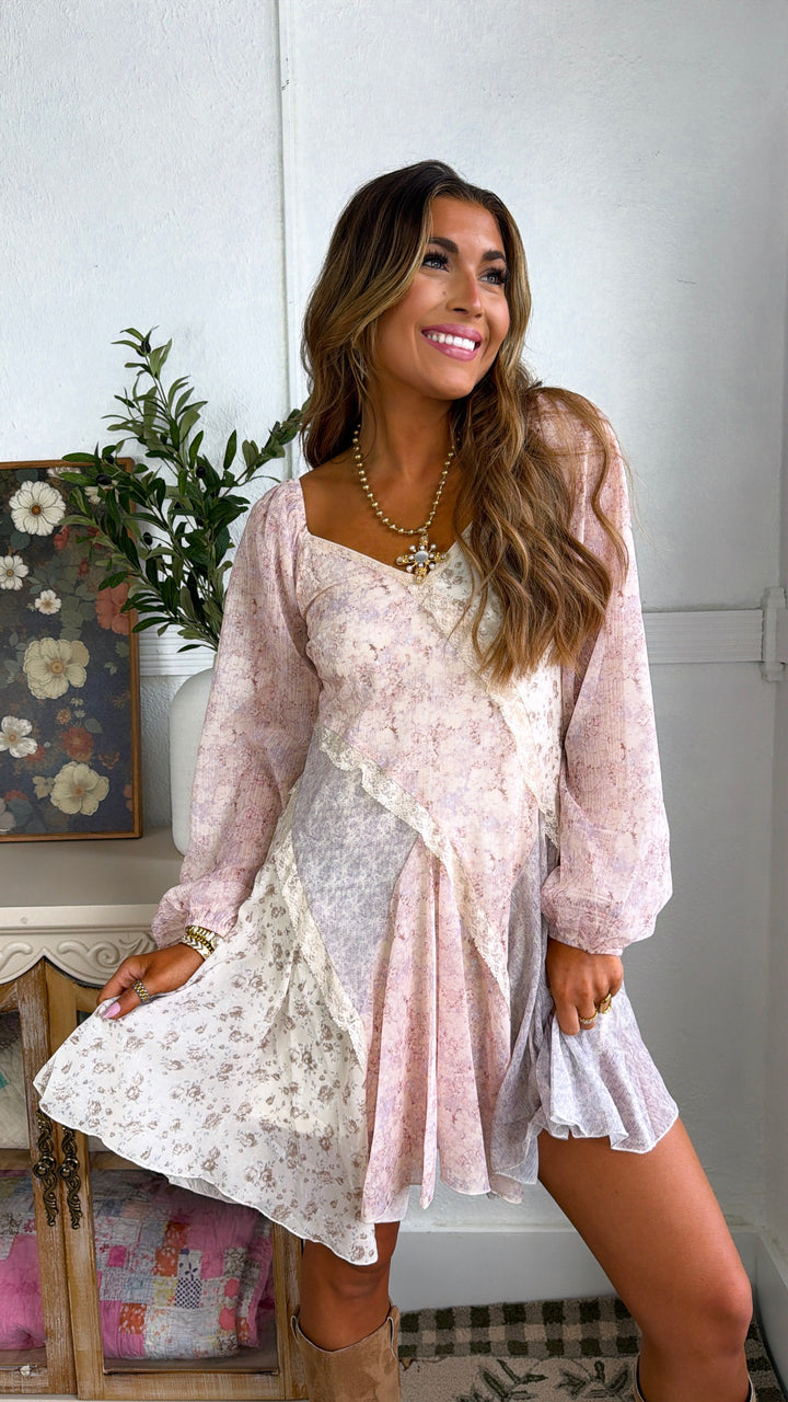 Golden Bella Mini Dress, Multi