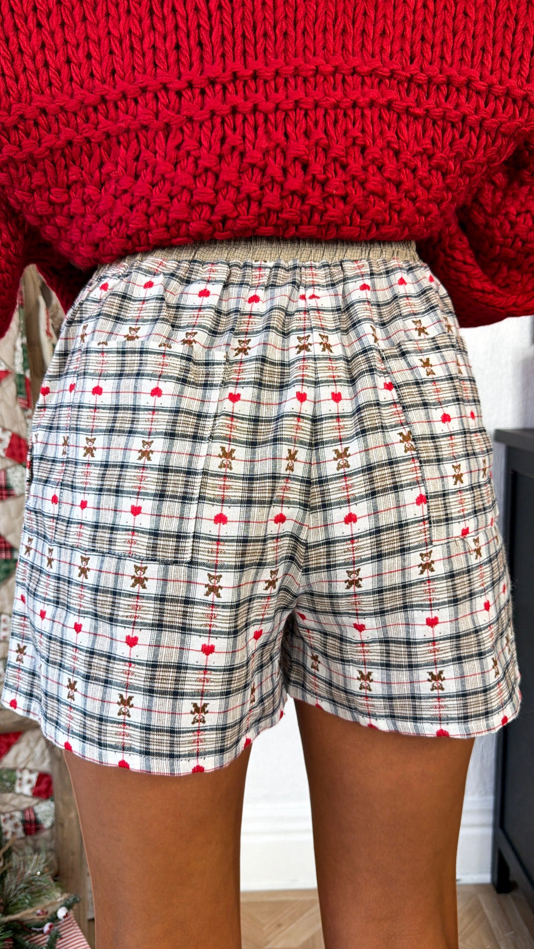 North Pole Nights Boxer Short, Taupe Combo