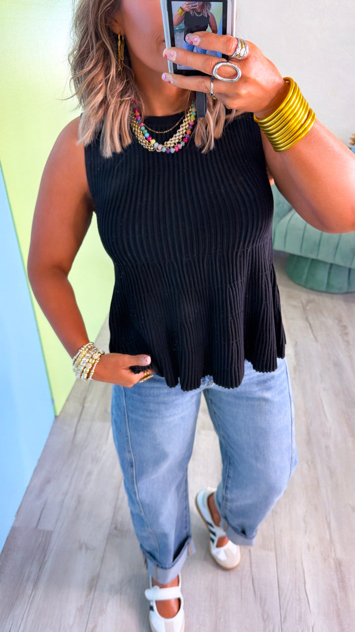 The Modern Essential Sweater Tank, Black