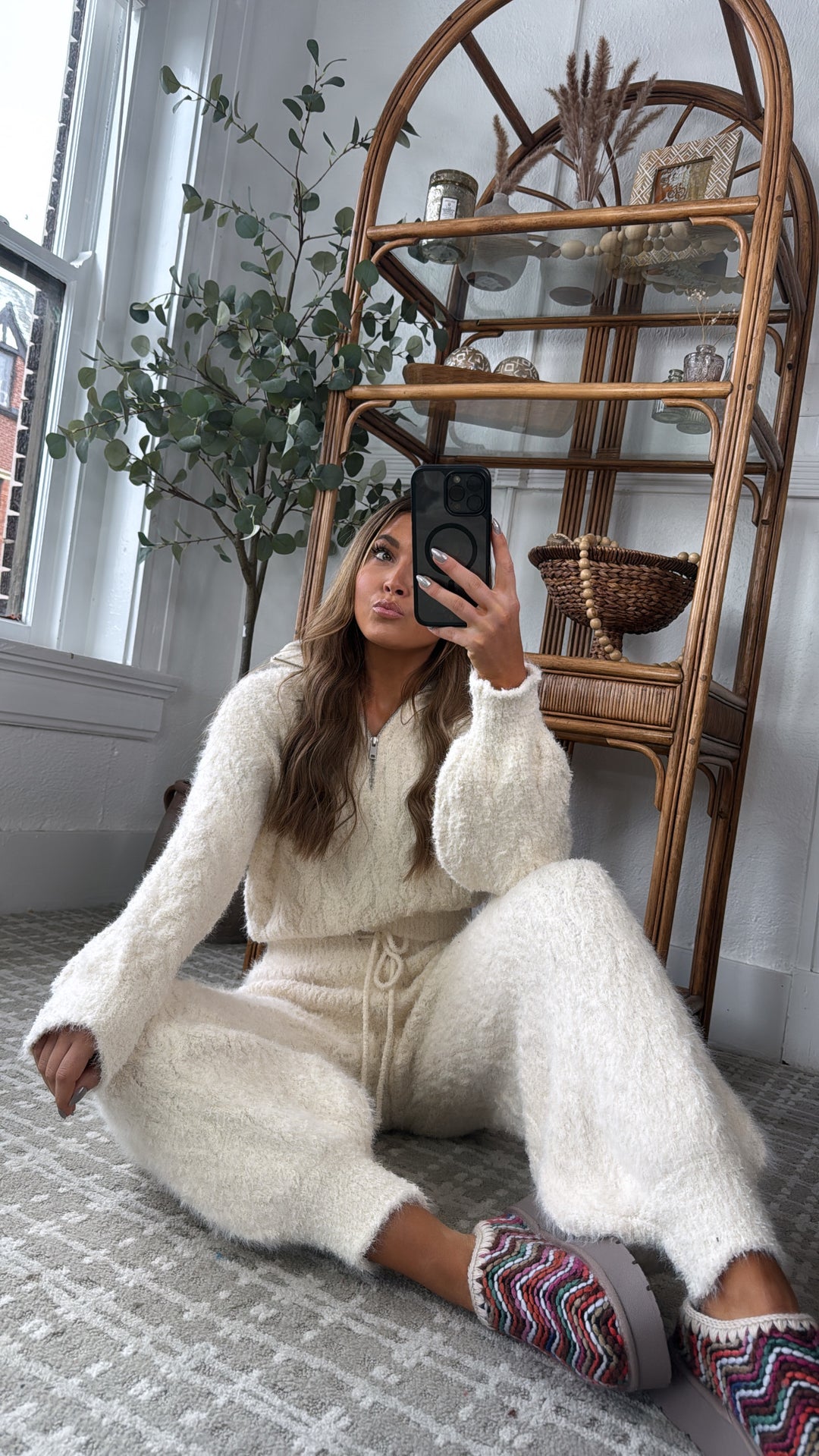 Cozy Breeze Top, Powder Cream