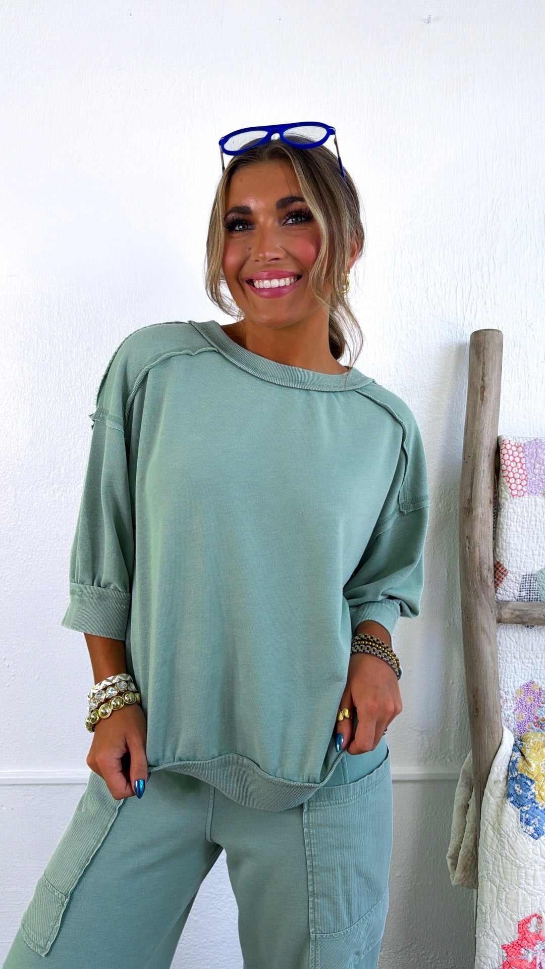 Aspen Club Two Piece Set, Desert Sage