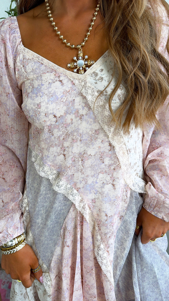 Golden Bella Mini Dress, Multi