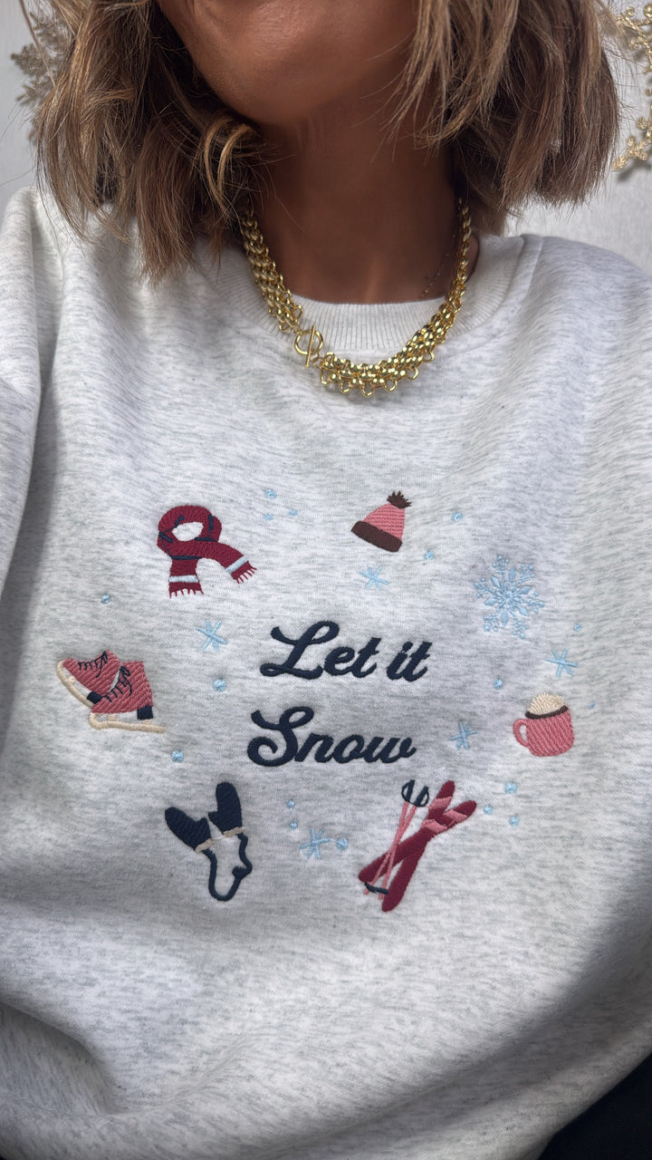 Winter Skis Crewneck, Melange
