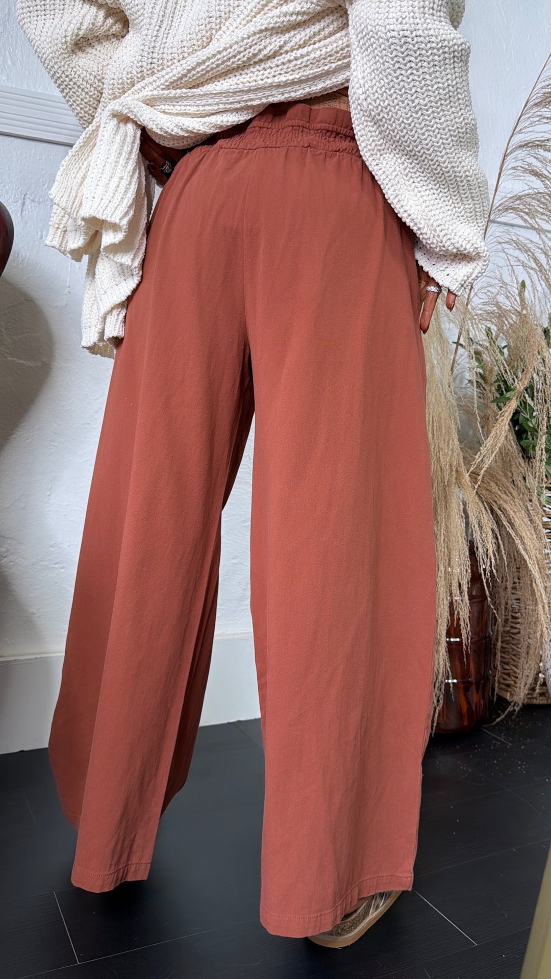 All Wear Wide Leg Pant, Brick