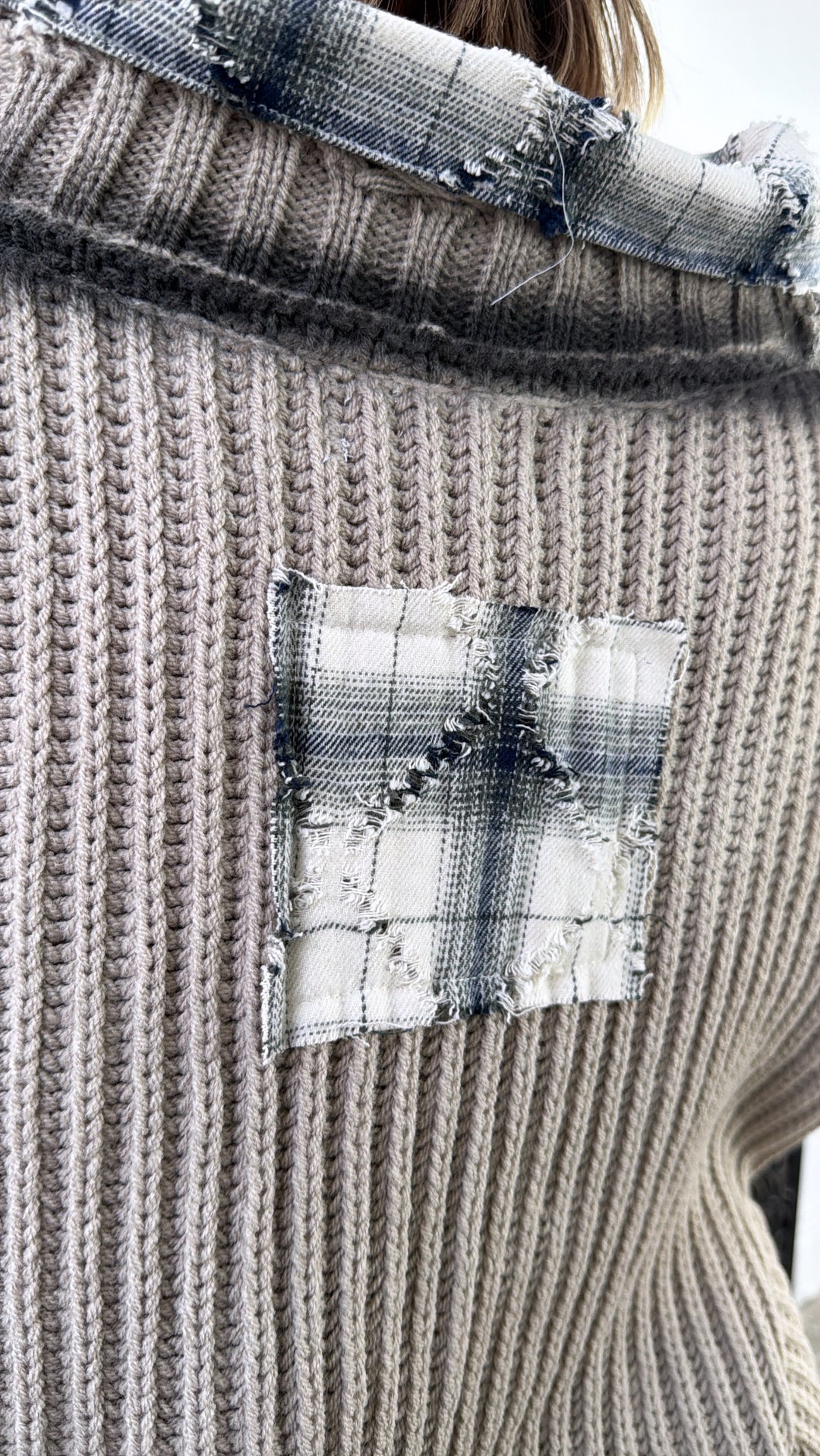 Wool & Woods Knit Cardigan, Taupe