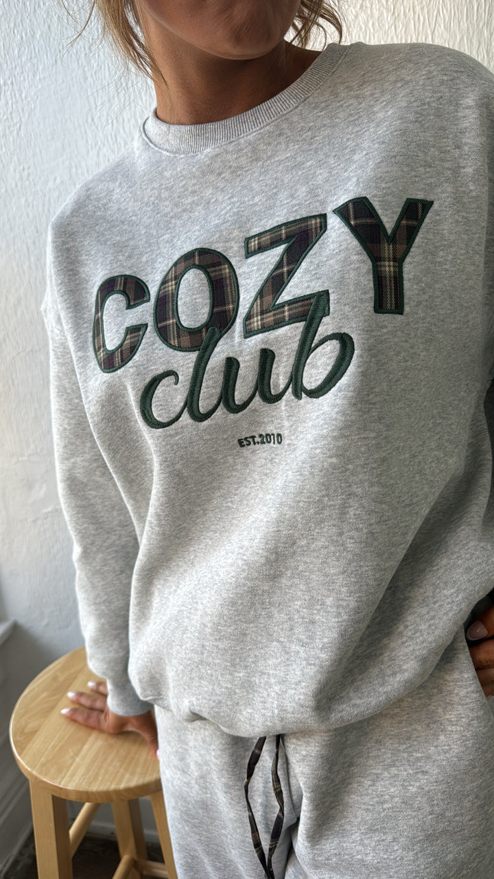 Cozy Club 2 Piece Set, Grey