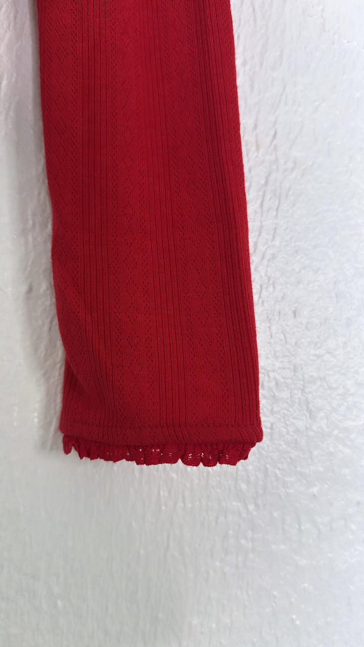 Anora Long Sleeve, Cherry