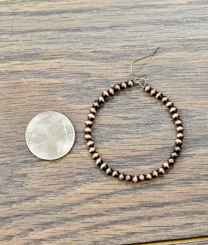 Beaded Summer Hoop Earring