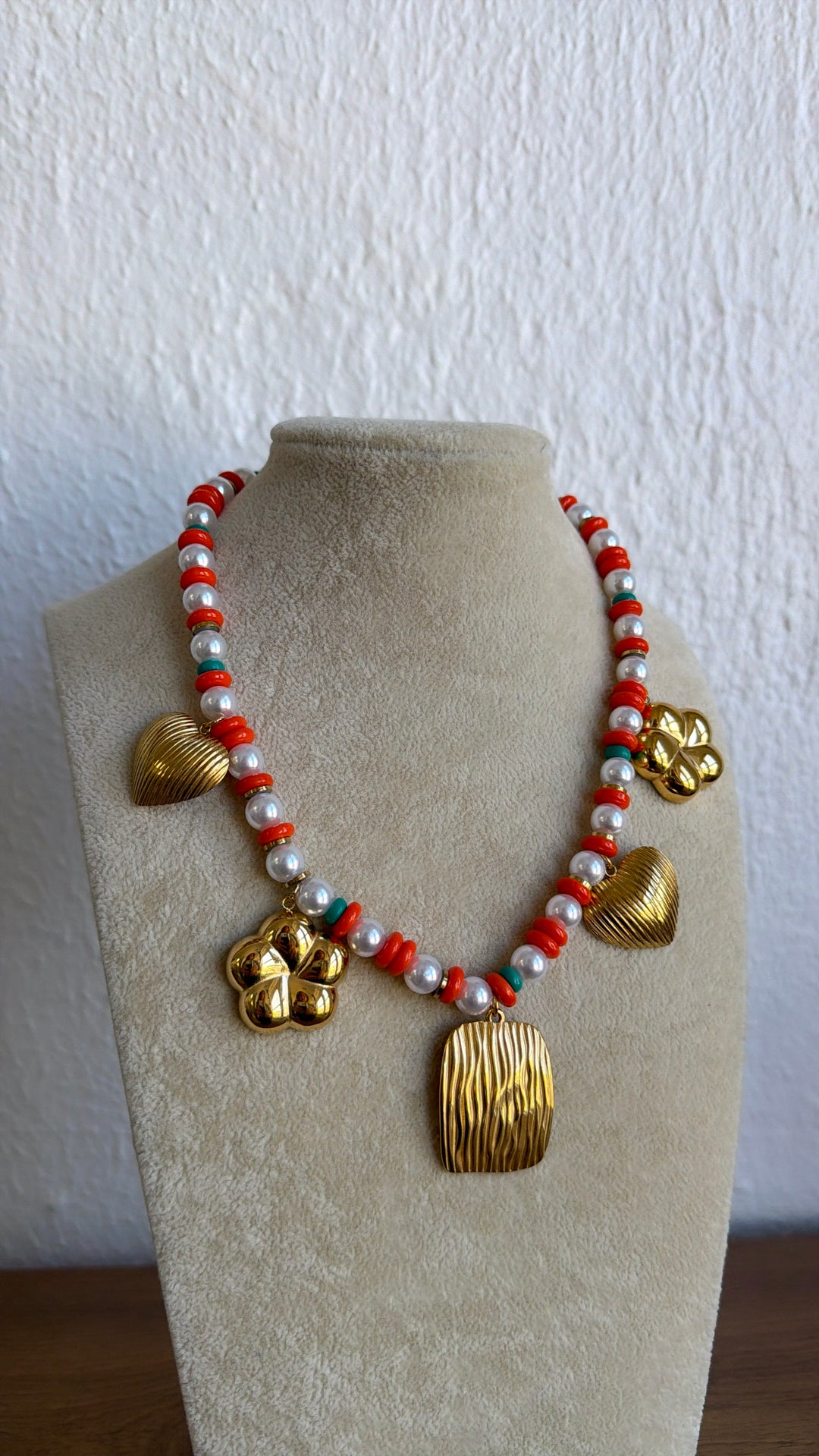 Coral Charm Necklace