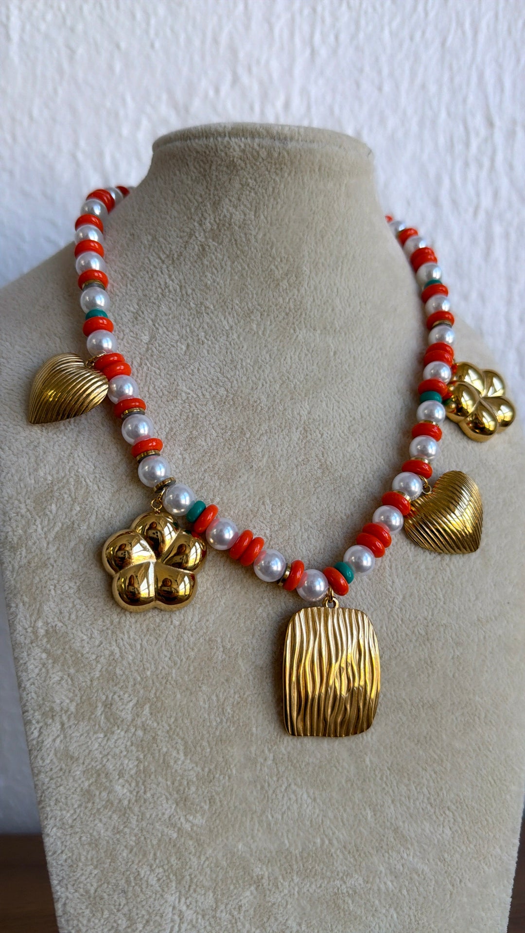 Coral Charm Necklace
