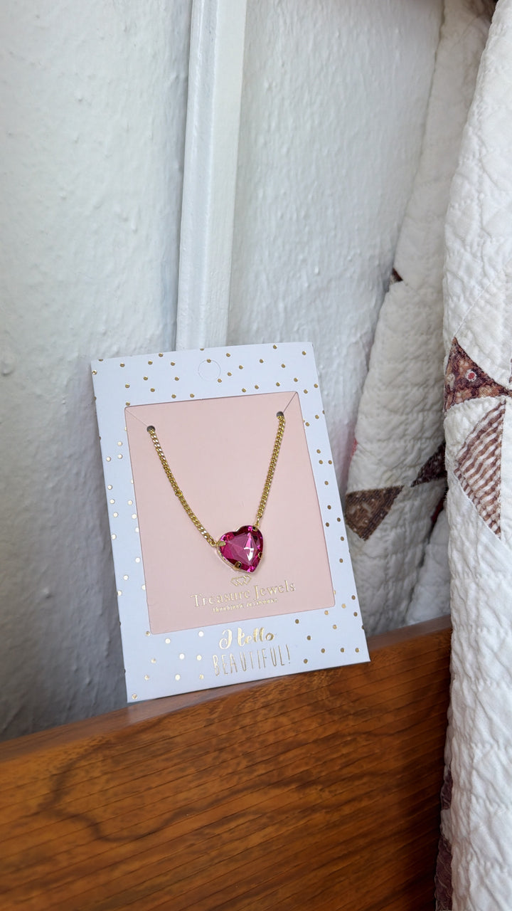 Berry Crush Necklace, Fuchsia