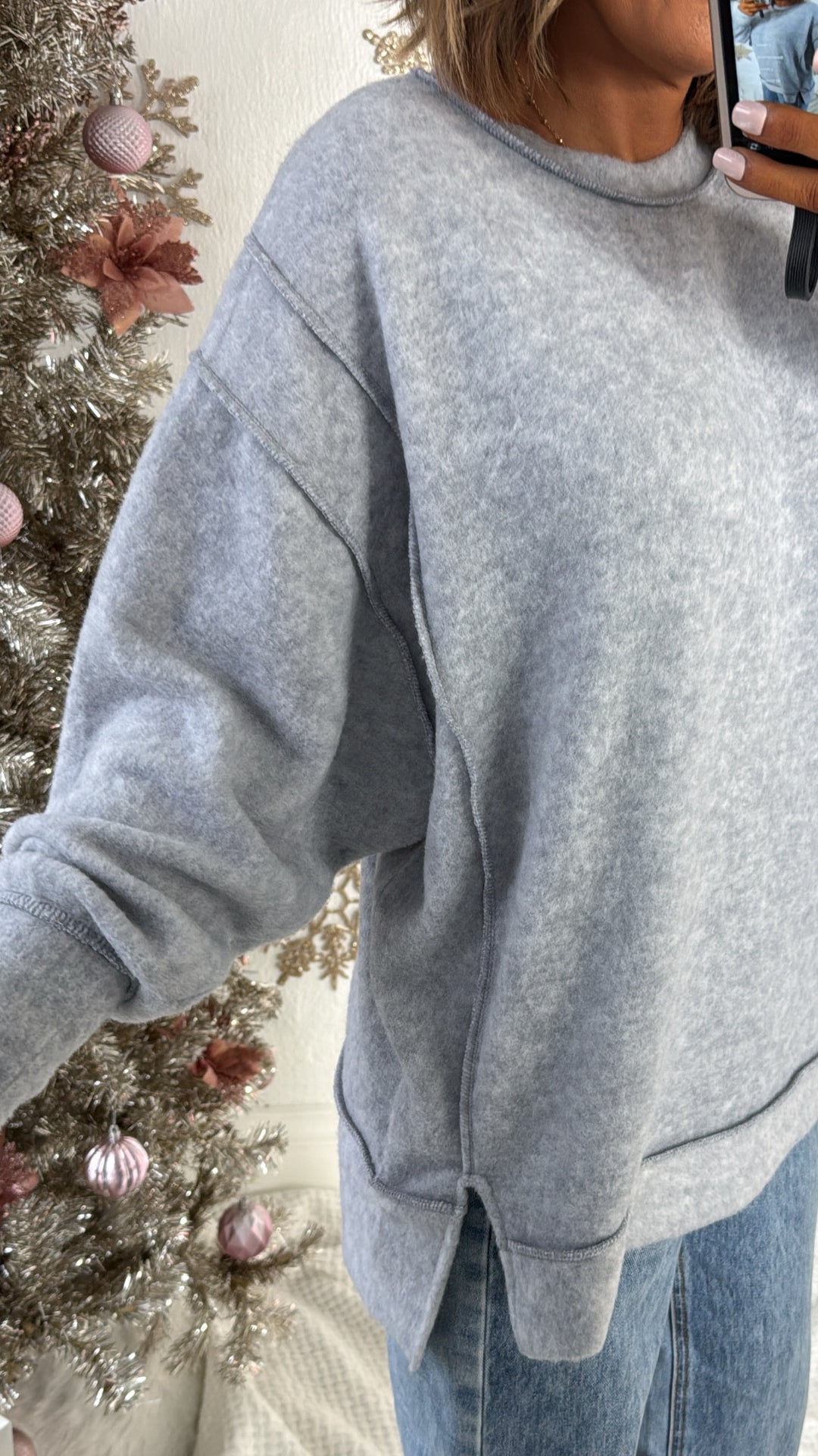 DOORBUSTER: Oversized Sweater, Grey