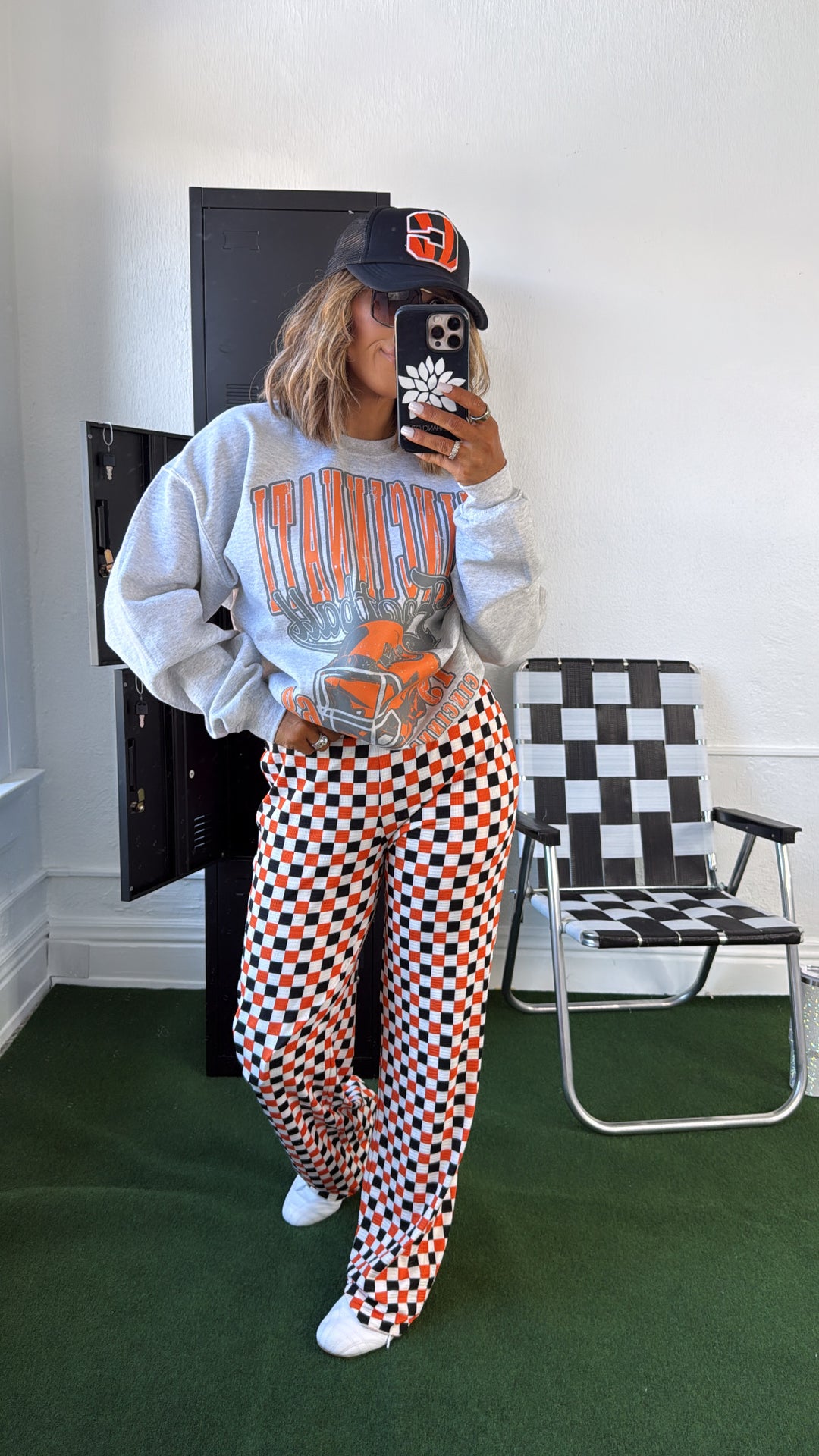 90's Cincinnati Football Oversized Sweatshirt, Grey