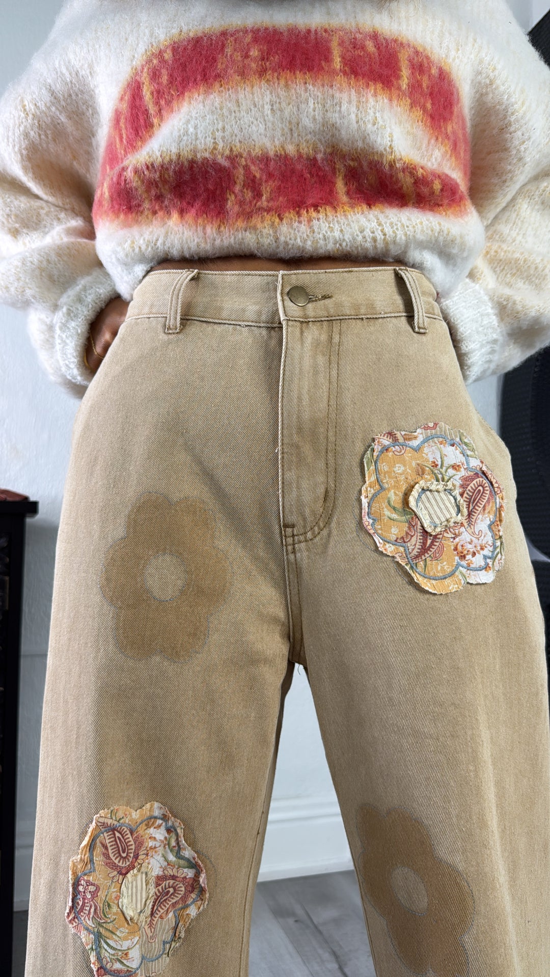 Mosswood Floral Pant, Sand