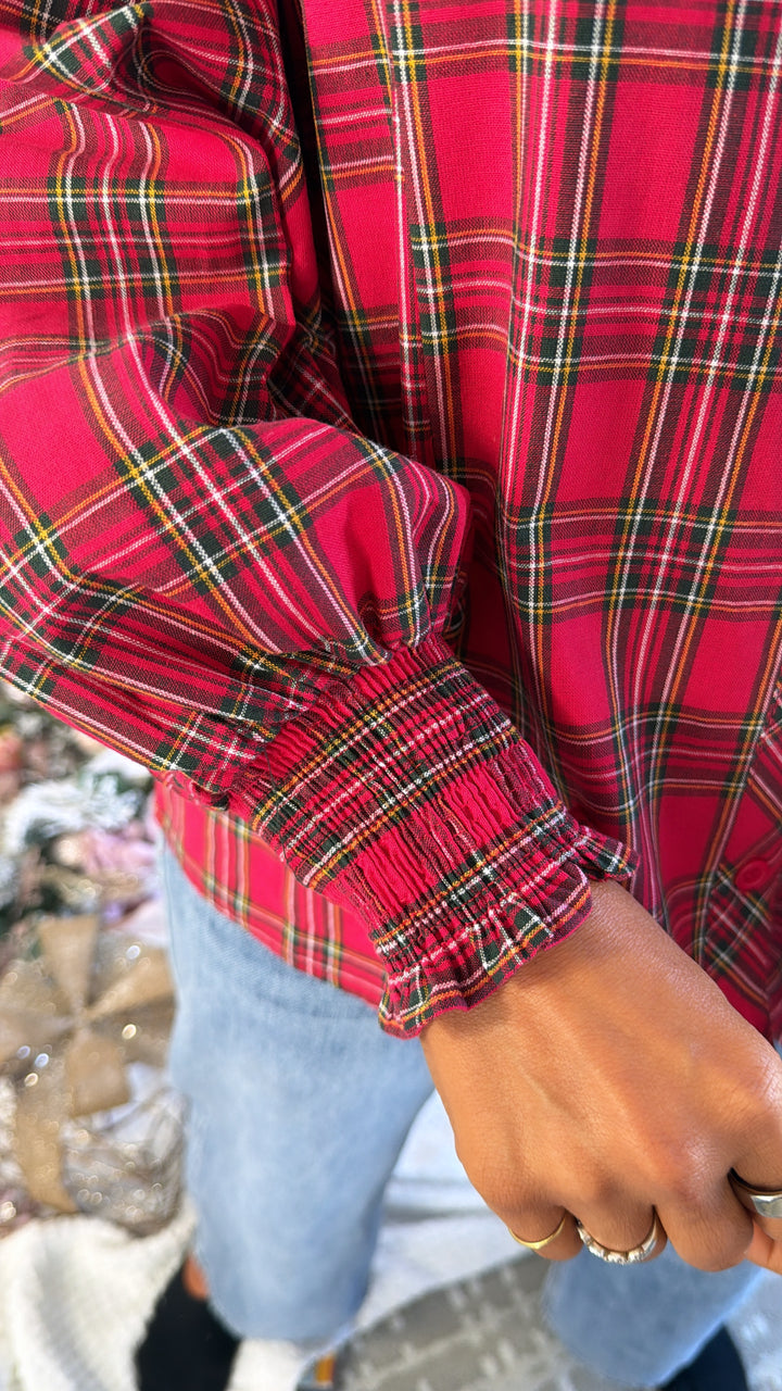 Cindy Lou Blouse, Red