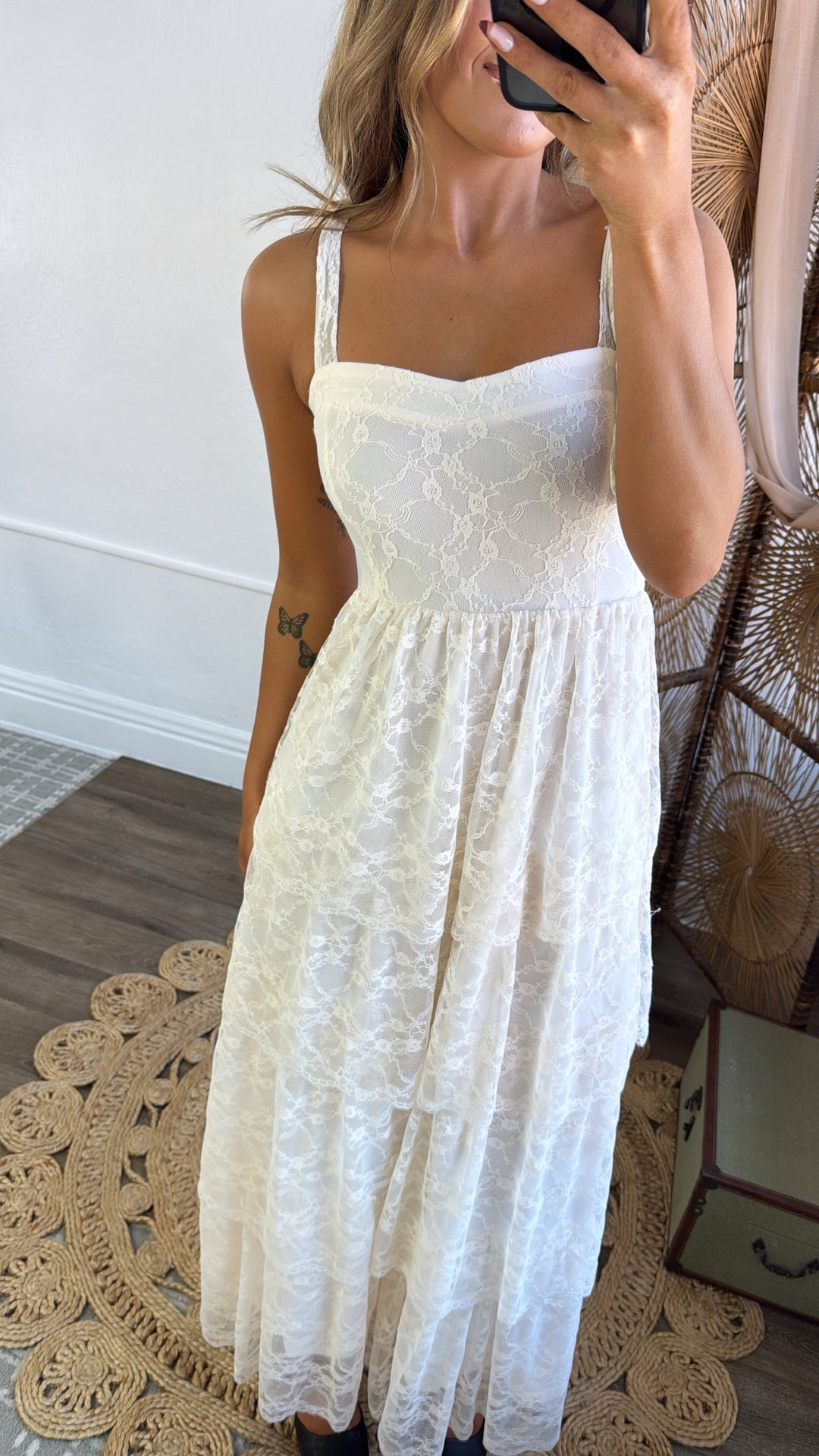 Penelope Floral Maxi Dress, Ivory