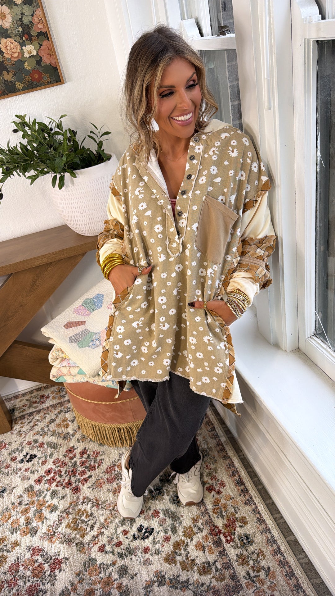 Daisy Lane Oversized Button Up