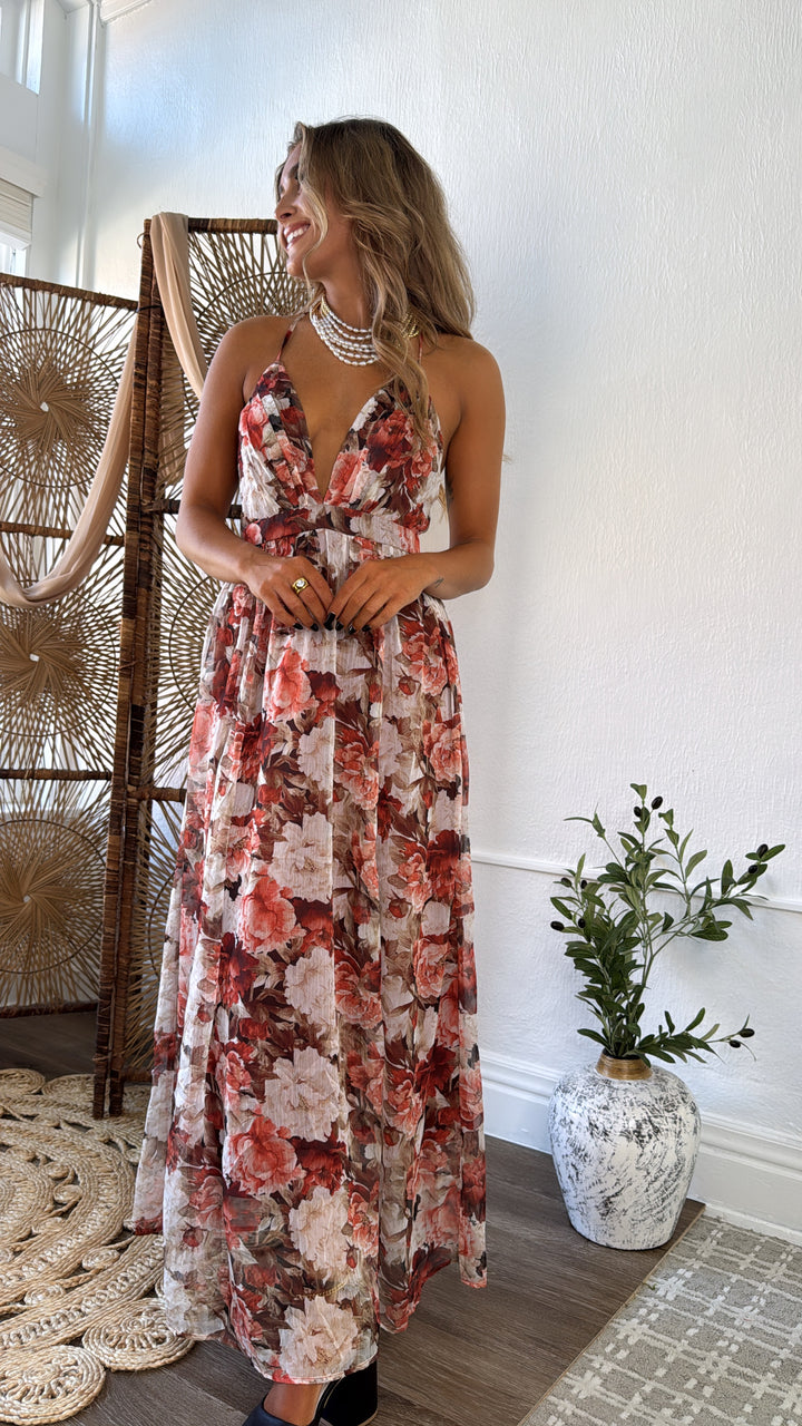 Dark Ember Maxi Dress, Multi