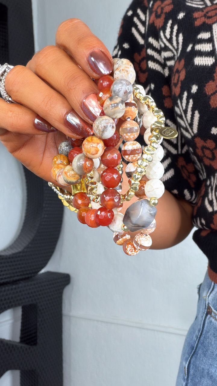 Zinnia Bracelet Set, Multi