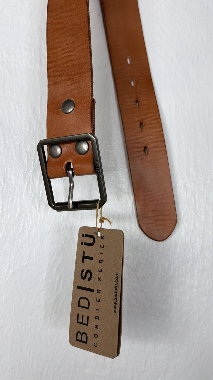 Hobo Leather Belt, Tan Rustic