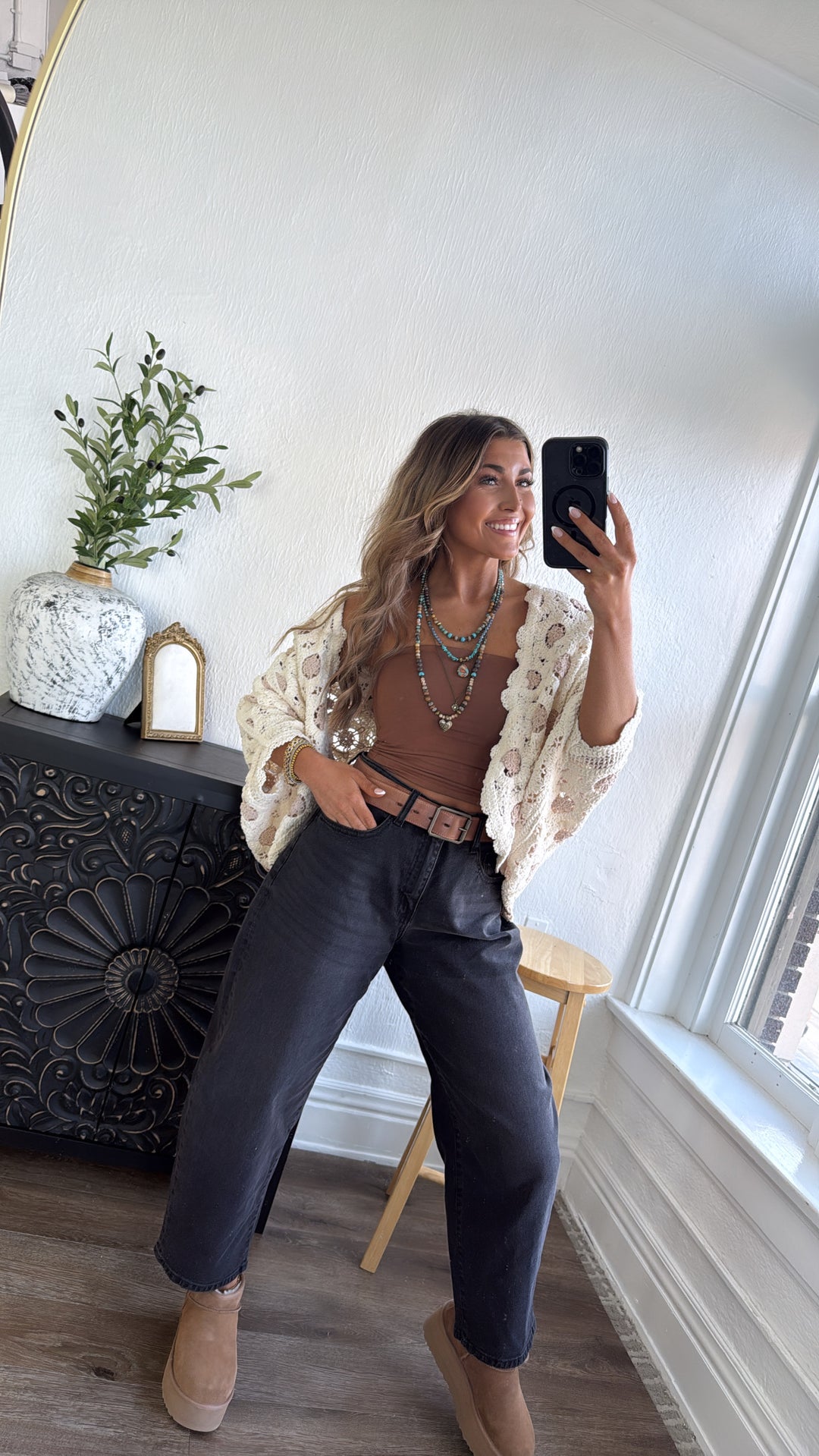 Harvest Drape Cardigan, Cream/Latte