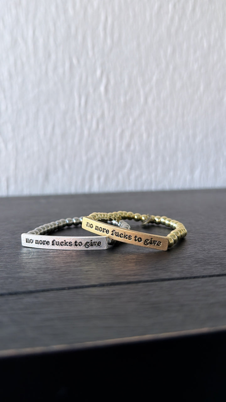 No More Bracelet, Silver Bead