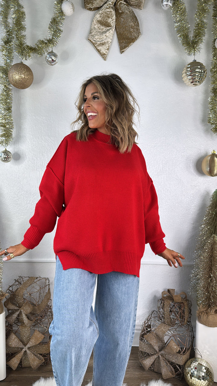 A Warm Wish Sweater, Red