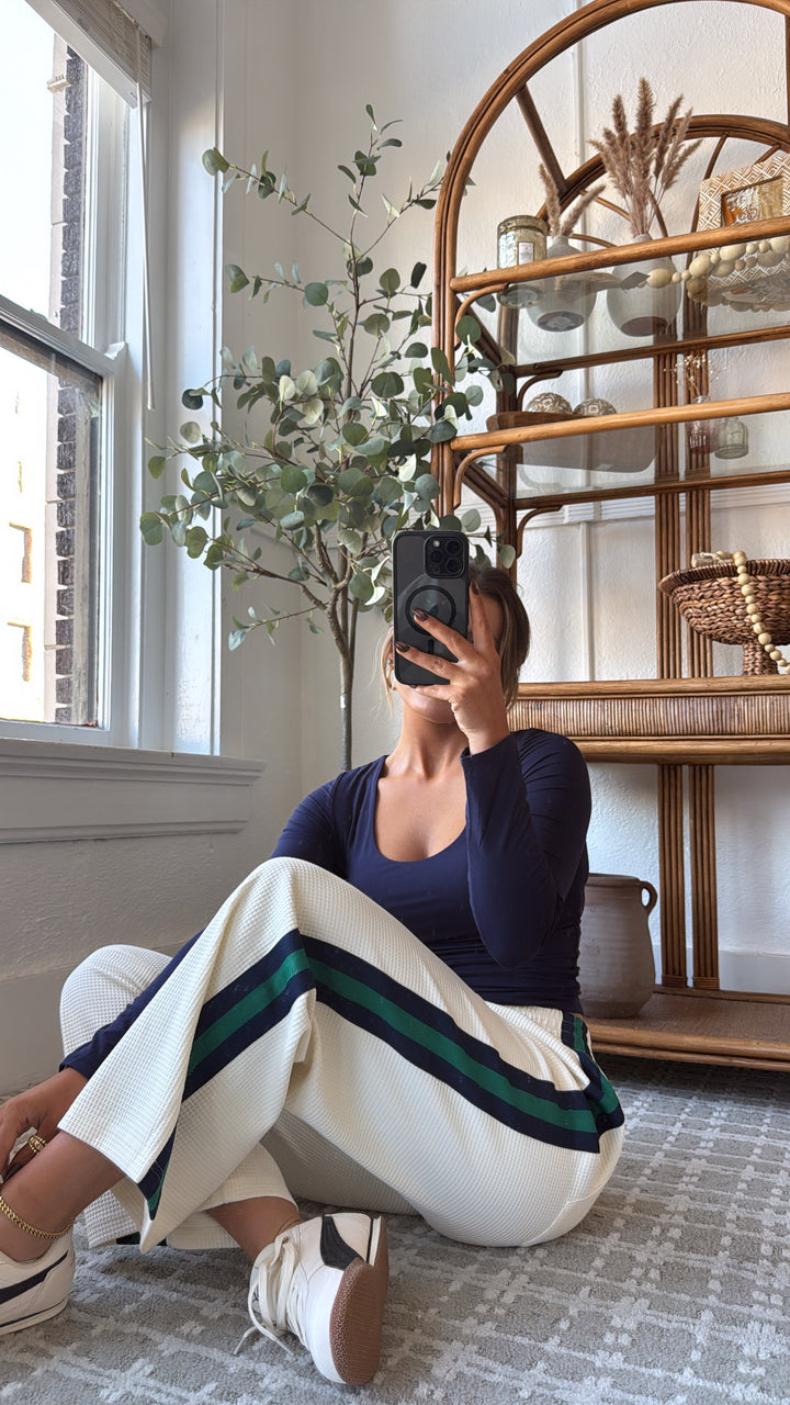 Day Dream Waffle Knit Pant, Cream