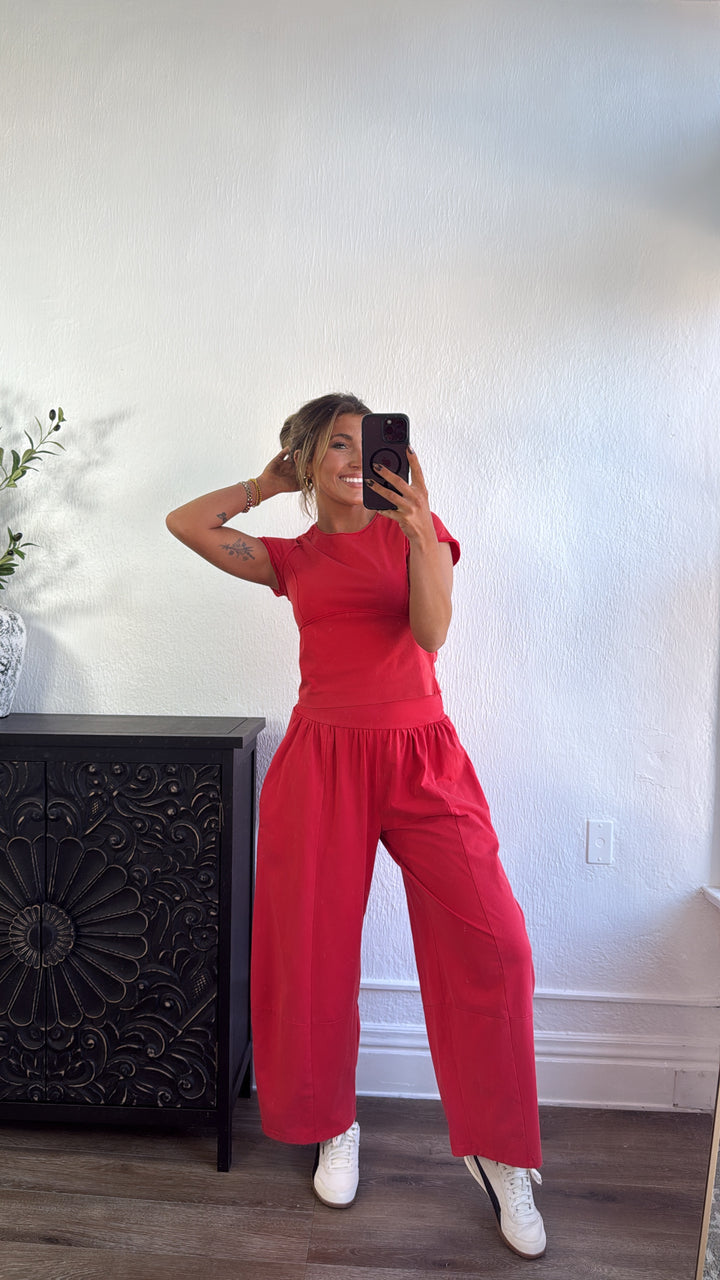 Jetset Lounge Set, Tomato