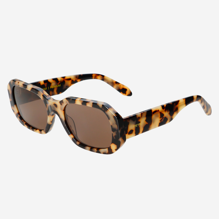 FREYRS: Onyx Acetate Womens Rectangular Sunglasses