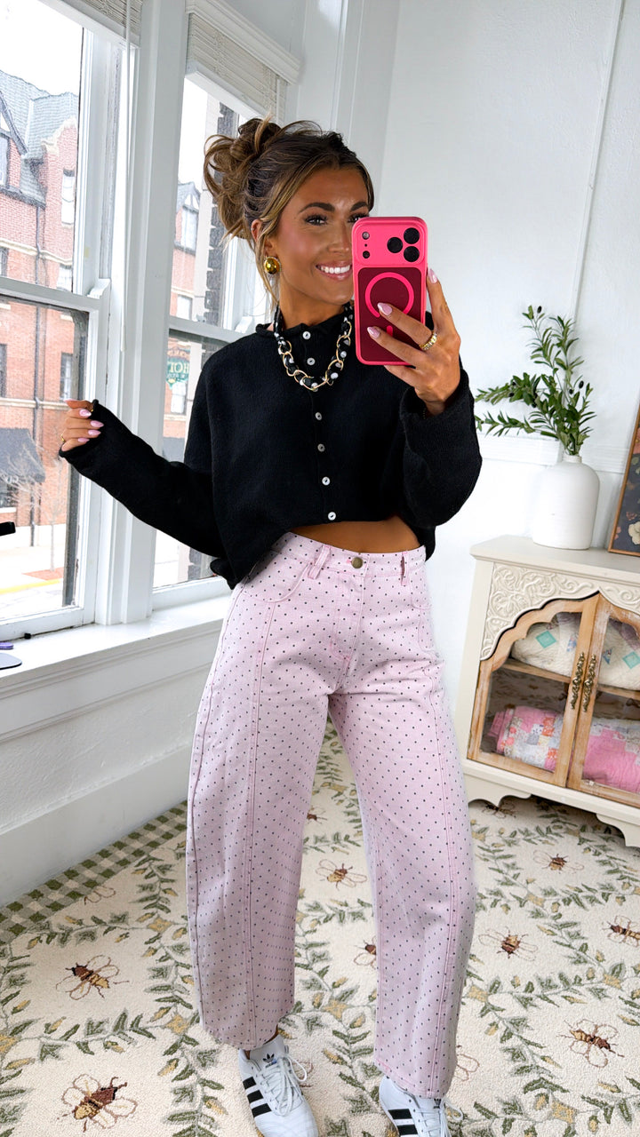 Little Polka Dot Barrels, LT. Pink