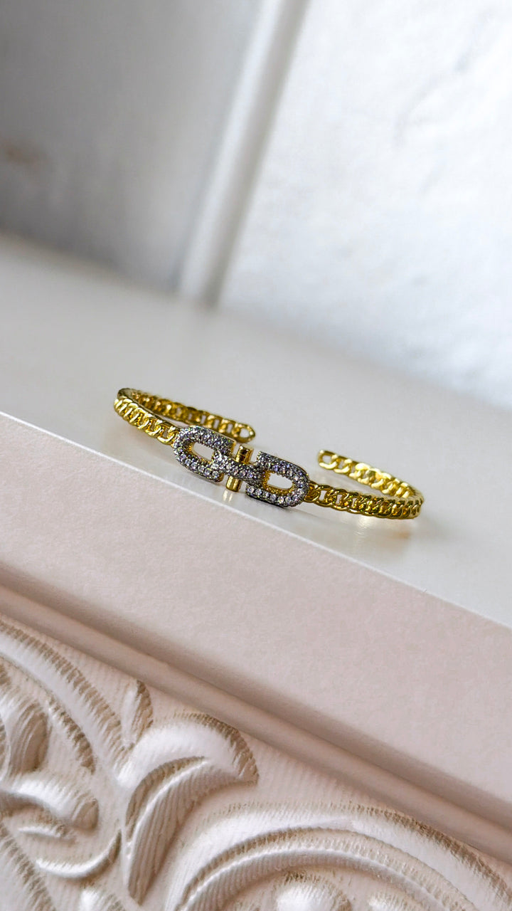 Treasure Jewels: Chic Lock Bangle