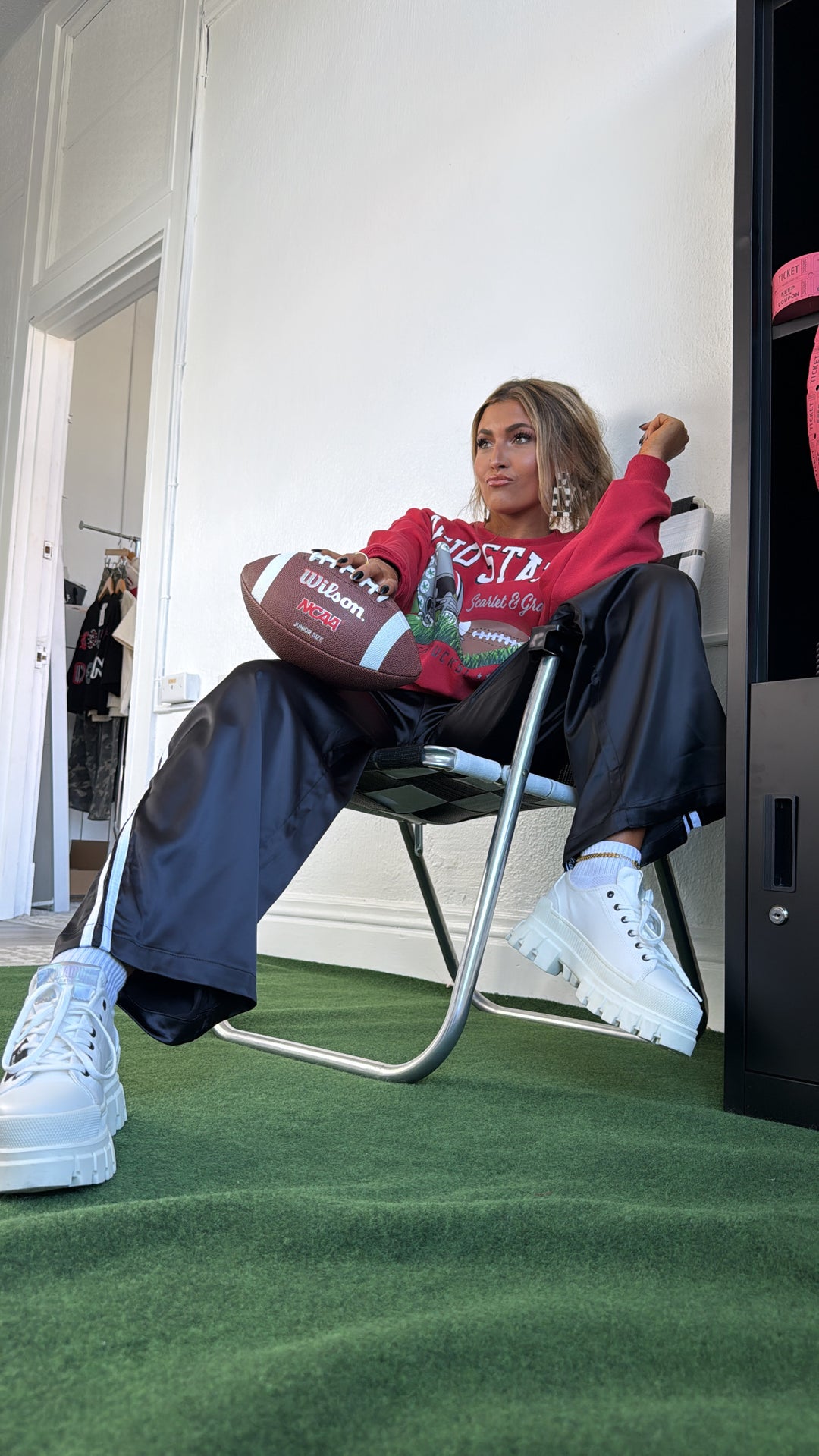 Buckeye Crewneck, Red