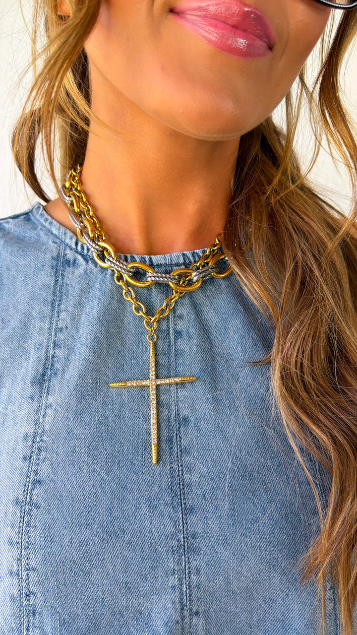 Luxe Cross Necklace
