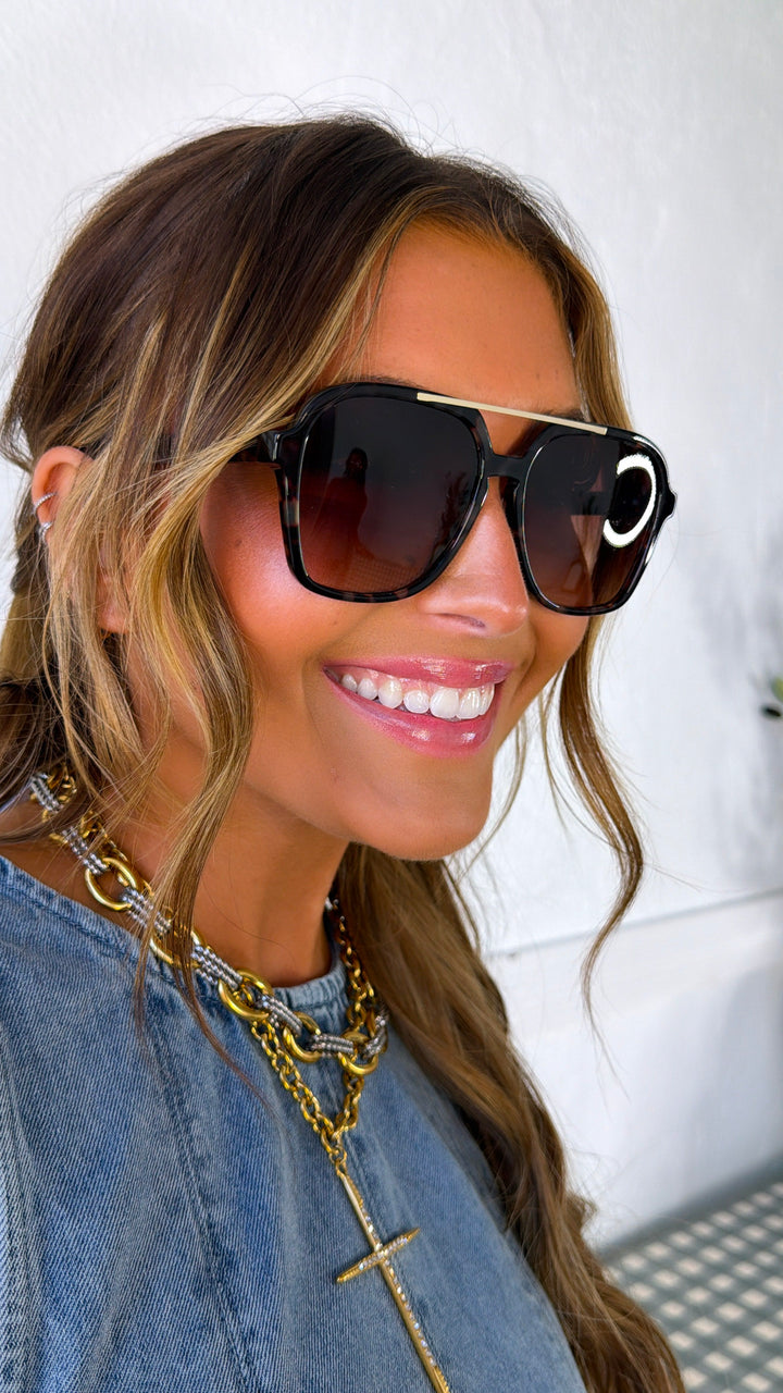 FREYRS - Spencer Aviator Sunglasses, Brown