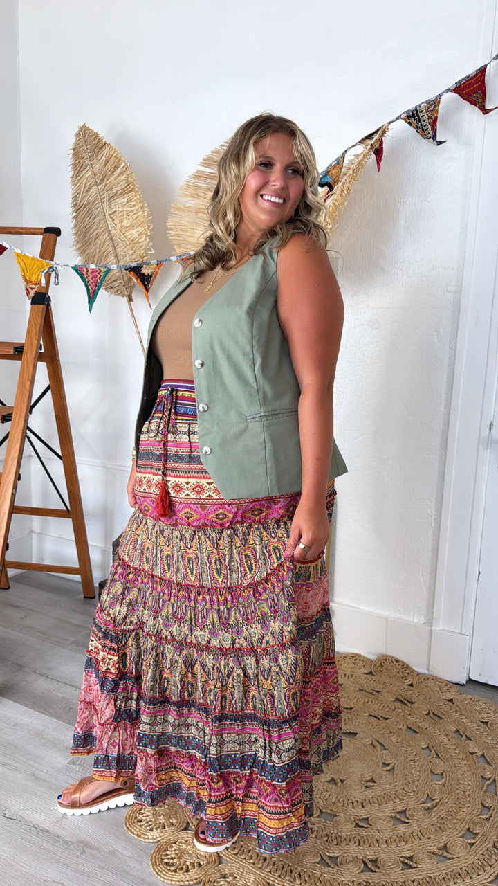 Sunstone Layers Vest, Lt. Olive