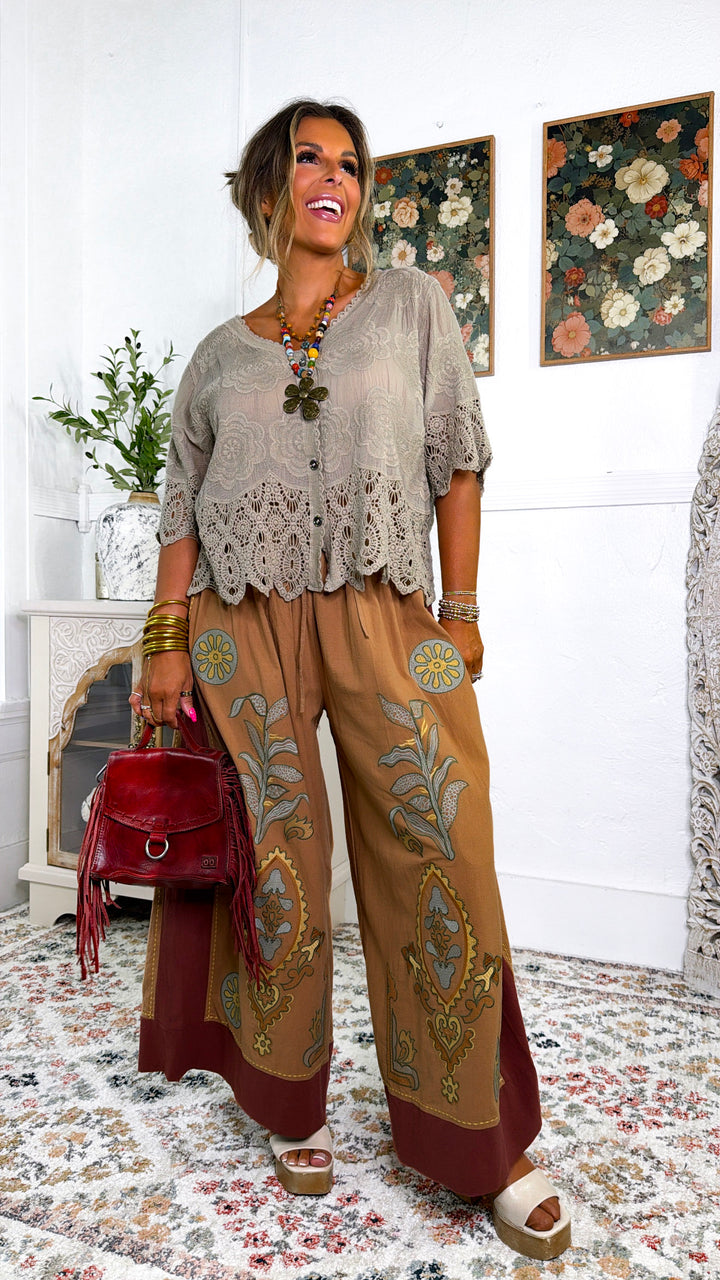 Olive Breeze Pants, Camel