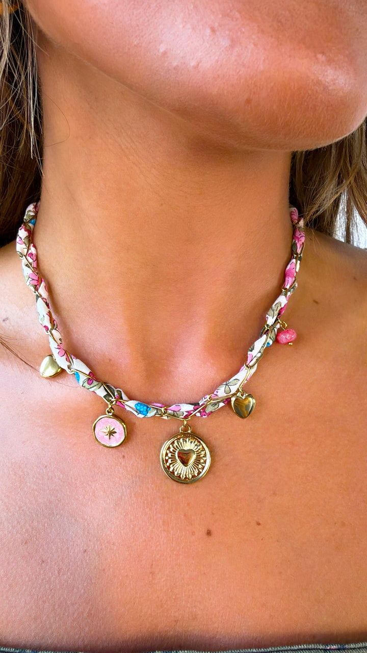 Sunny Twist Charm Necklace