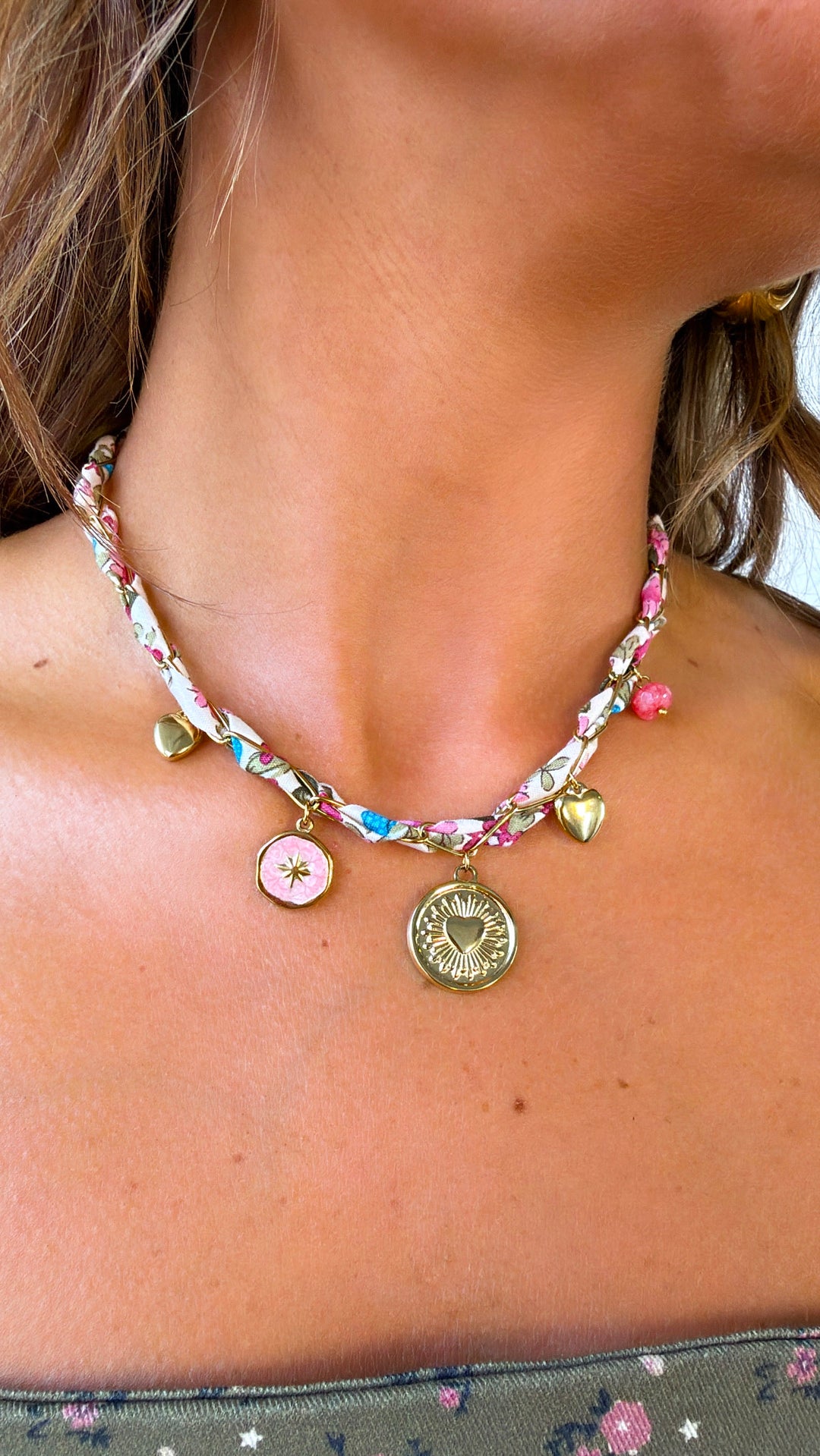 Sunny Twist Charm Necklace