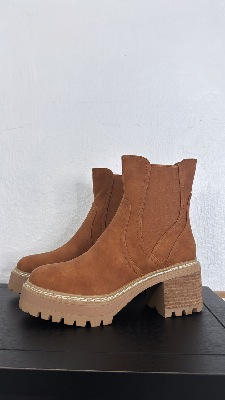 Torren Heeled Boots, Cognac