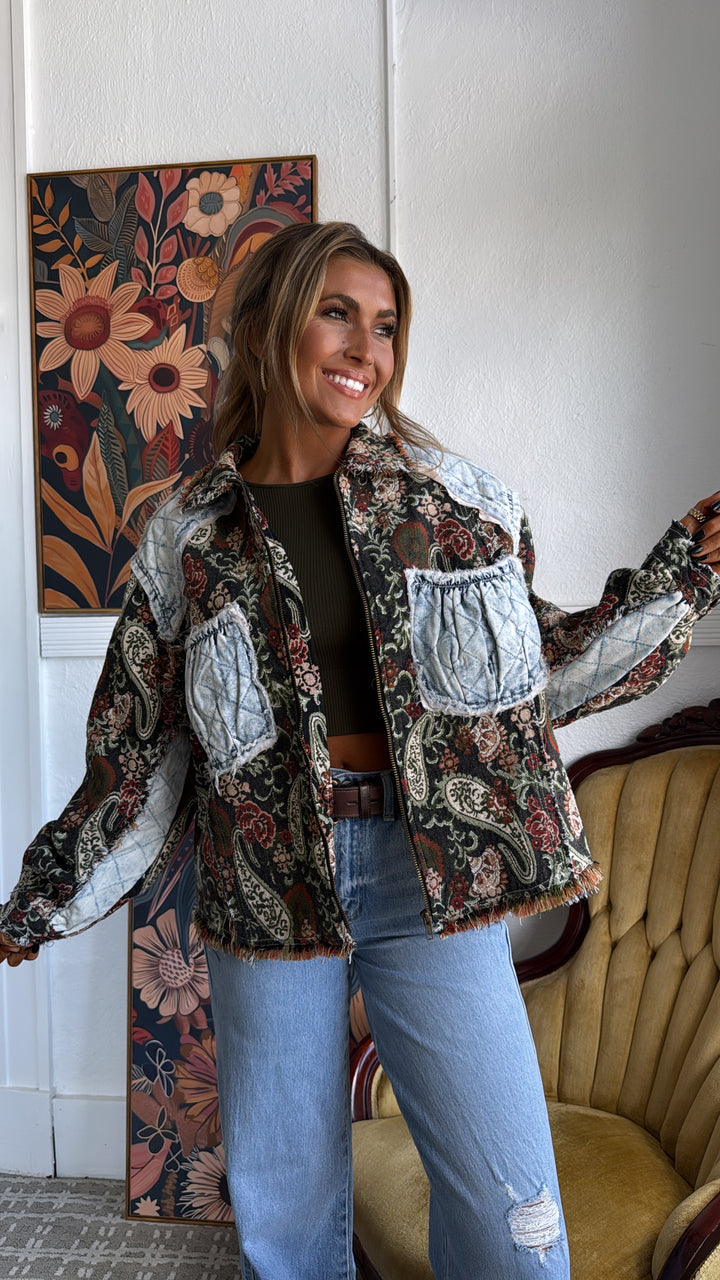 Midnight Ember Jacket, Deep Choco Multi