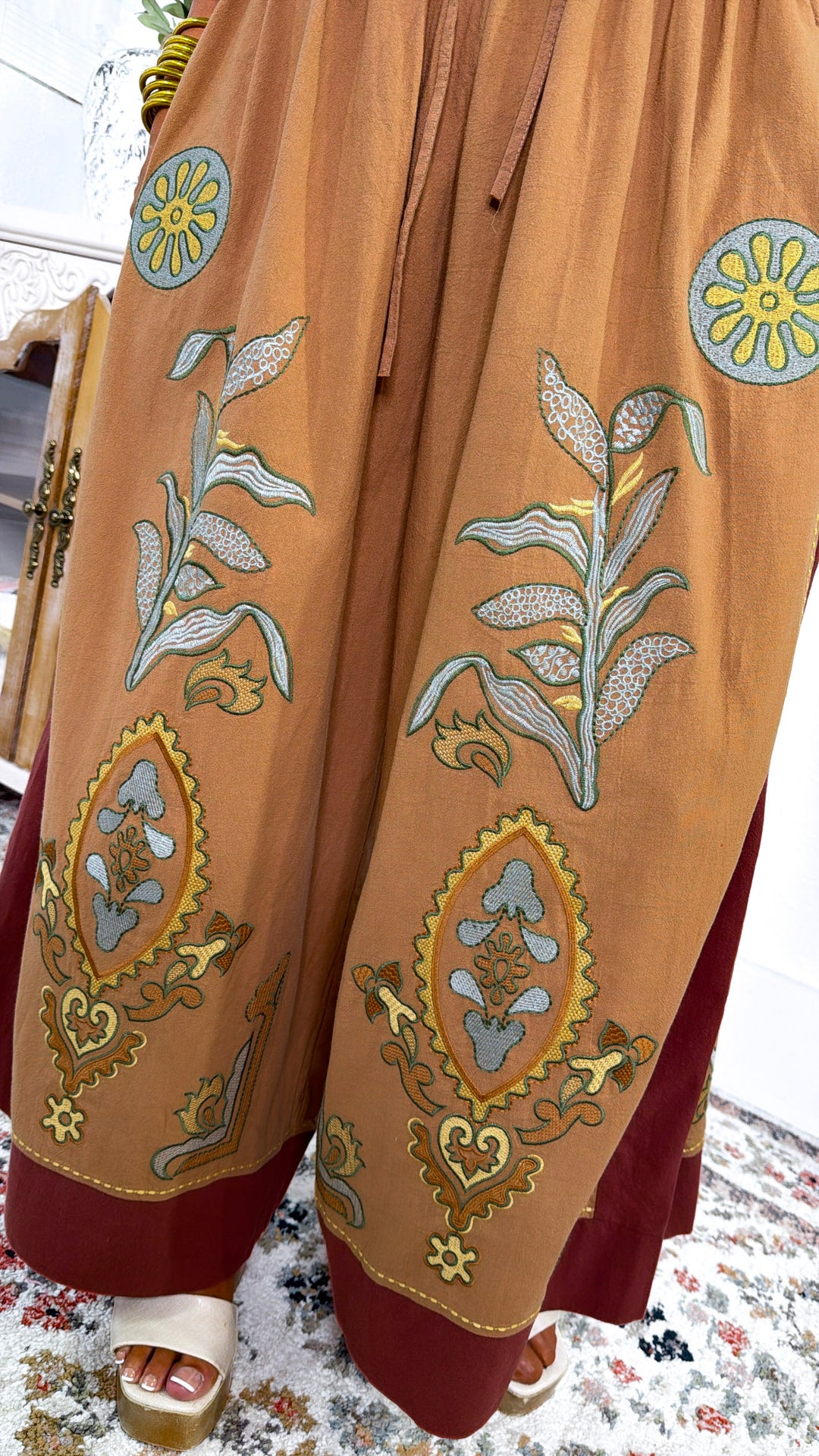 Olive Breeze Pants, Camel