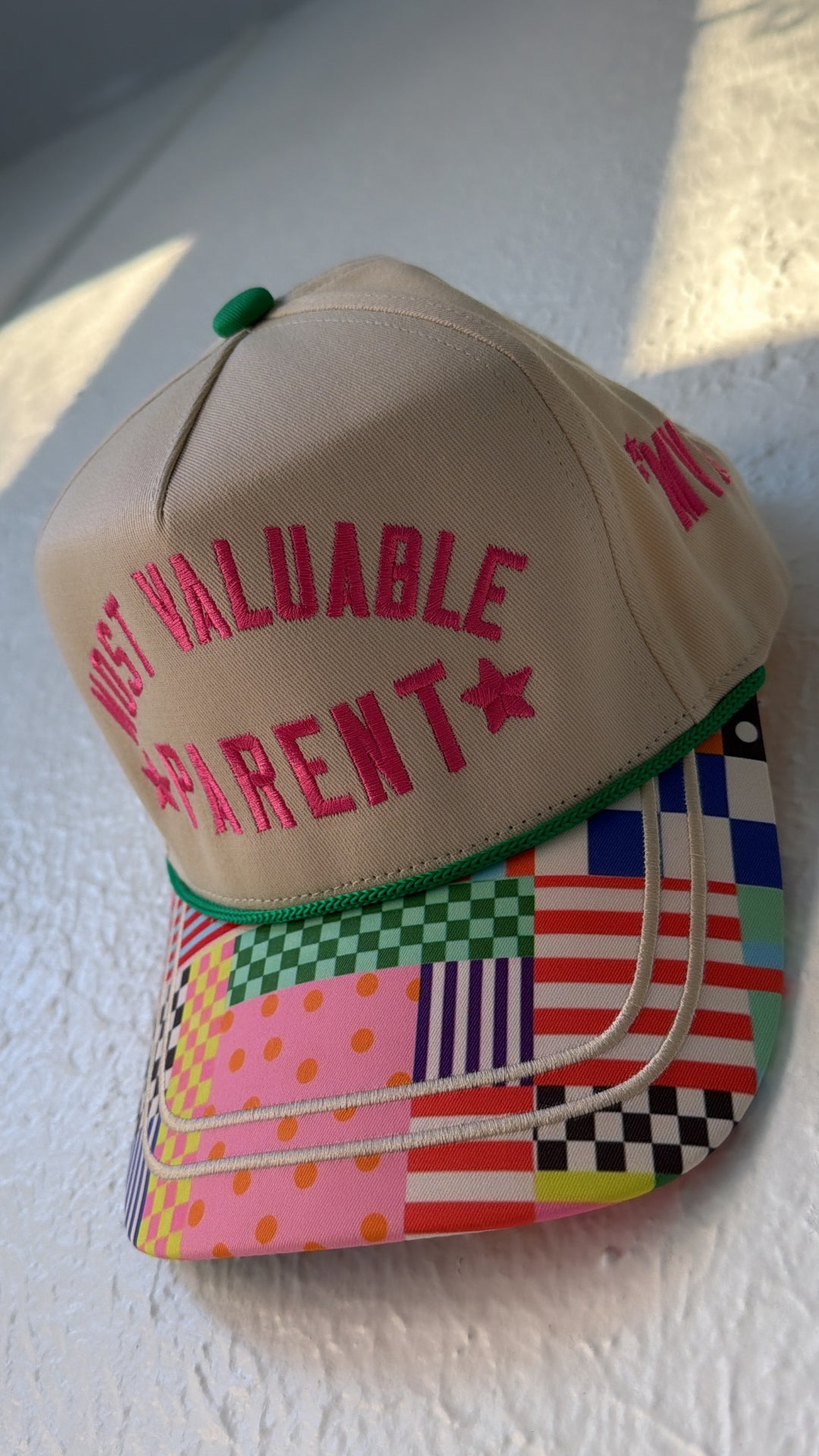 Most Valuable Parent Trucker Hat, Natural