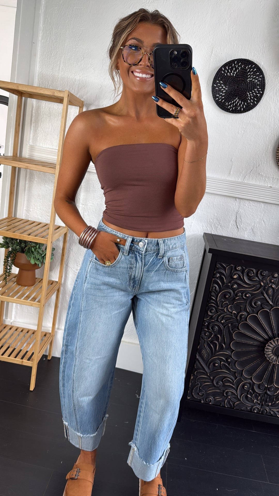 All Essential Tube Top, Chocolate