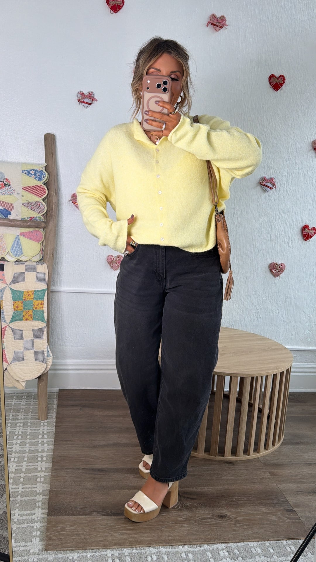 Penelope Knit Cardigan, Butter Yellow