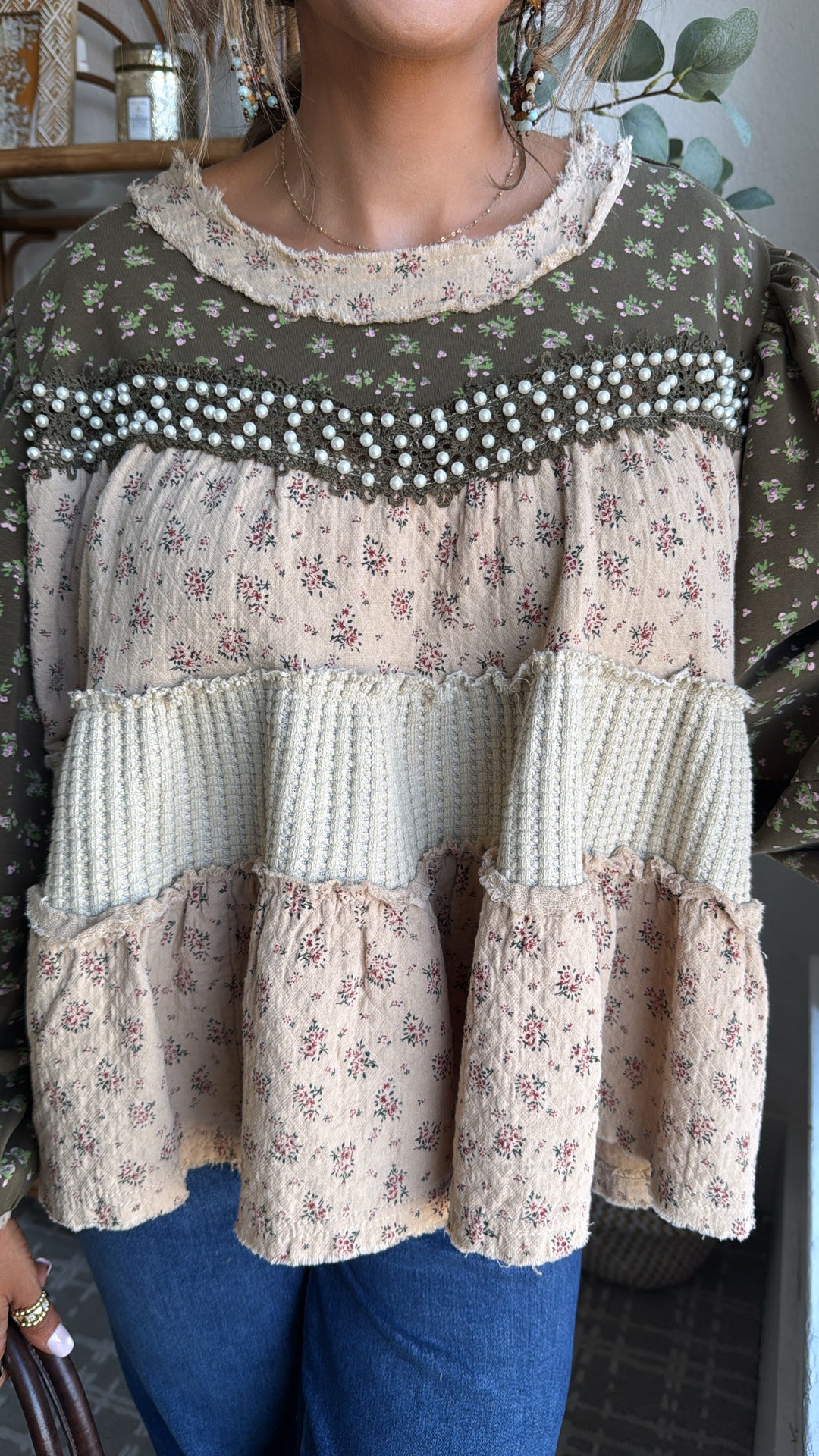 Briarwood Blouse, Olive