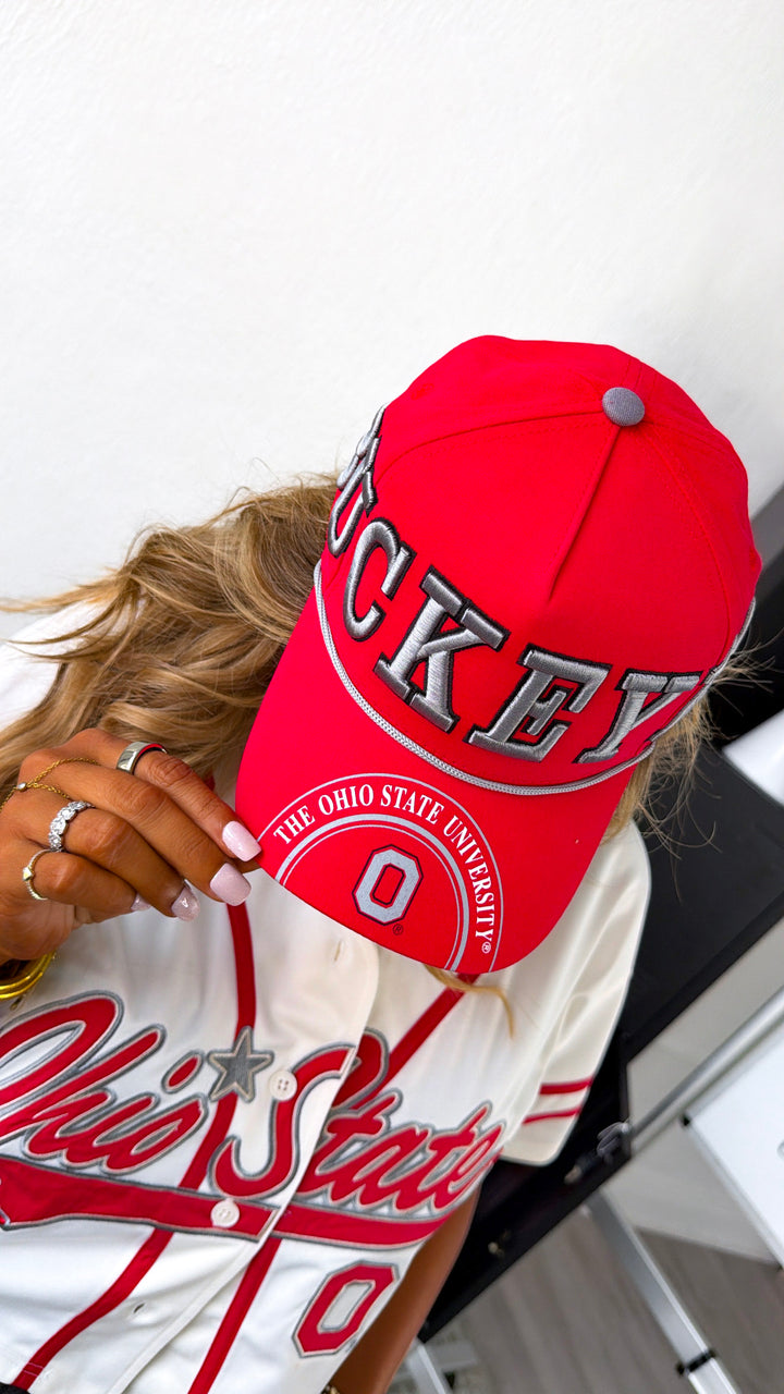 Buckeye Game Day Glory Cap, Red