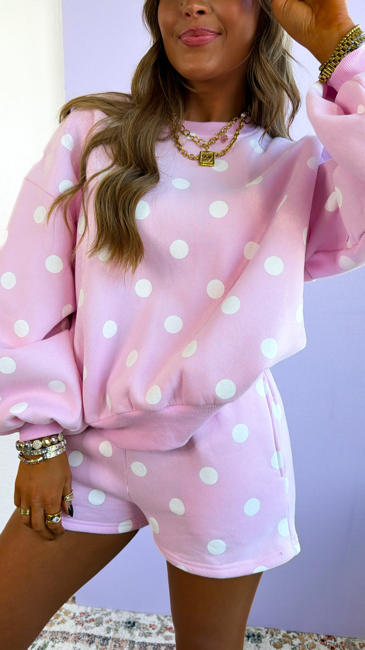 Set In Polka Dot Set, Pink/White
