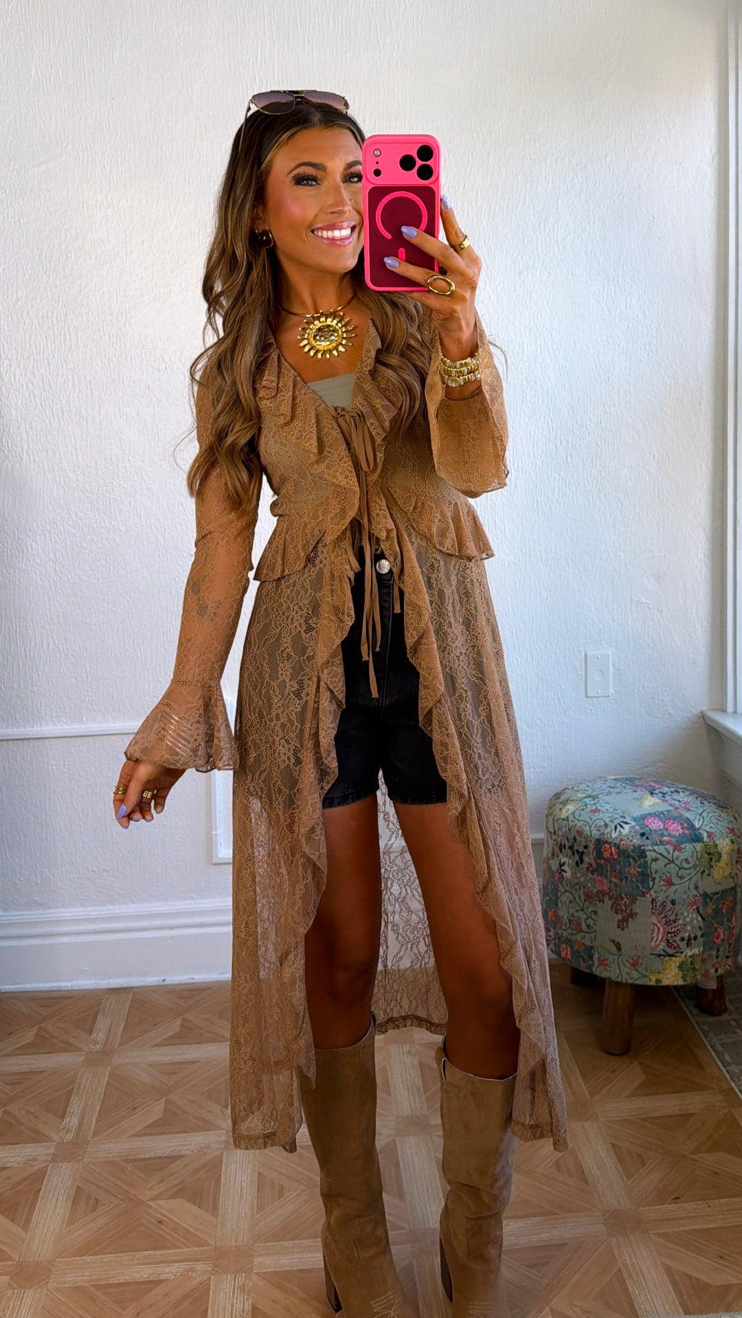 Vintage Chic Lace Kimono