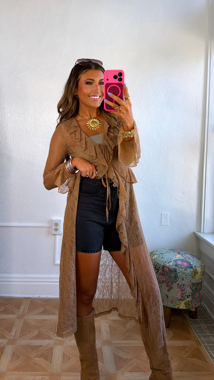 Vintage Chic Lace Kimono